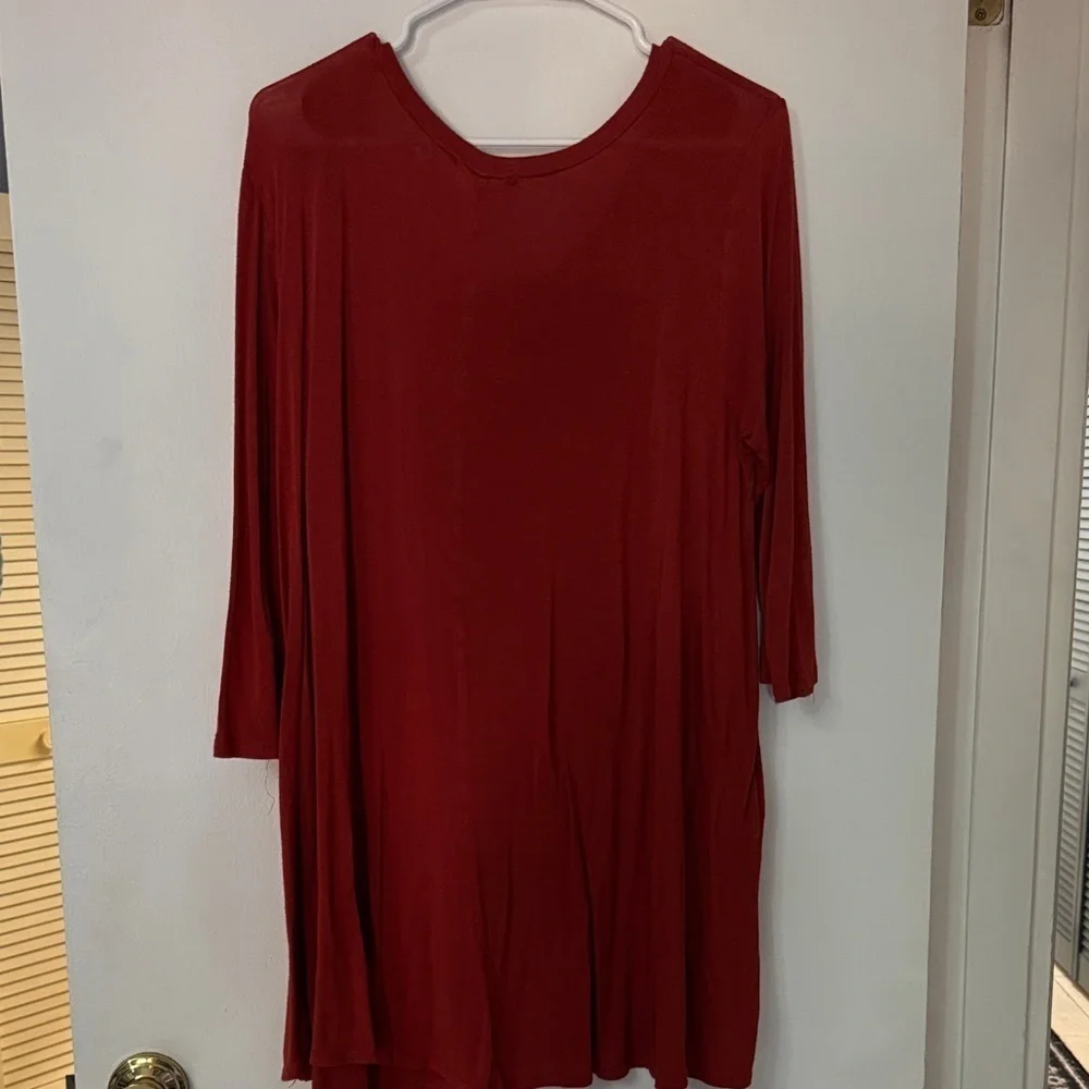 Elegant Red-Orange Women's Top